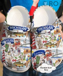 Michigan Personalized State Crocs Crocband Clog