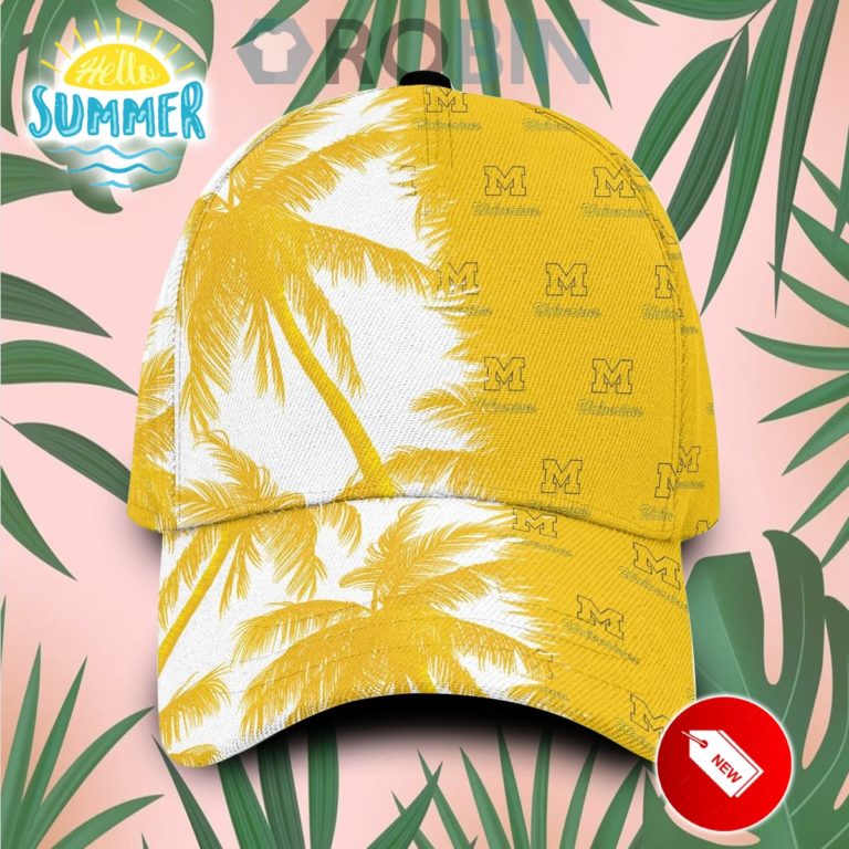 Michigan Wolverines Palm Trees Classic Baseball Cap Hat