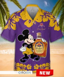 mickey crown royal hawaiian shirt