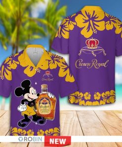mickey crown royal hawaiian shirt