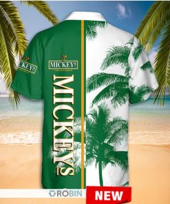 Mickey’s Fine Malt Liquor Palm Tree Hawaiian Shirt