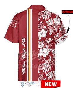 Miller High Life Hibiscus Custom Hawaiian Shirt Miller High Life Hibiscus Custom Hawaiian Shirt
