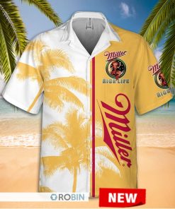 miller high life hawaiian shirt