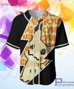Mimikyu Baseball Jersey Shirt Pokemon Anime AOP Clothes