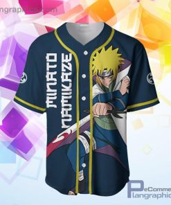 Minato Namikaze Baseball Jersey Shirt Naruto Anime AOP Clothes