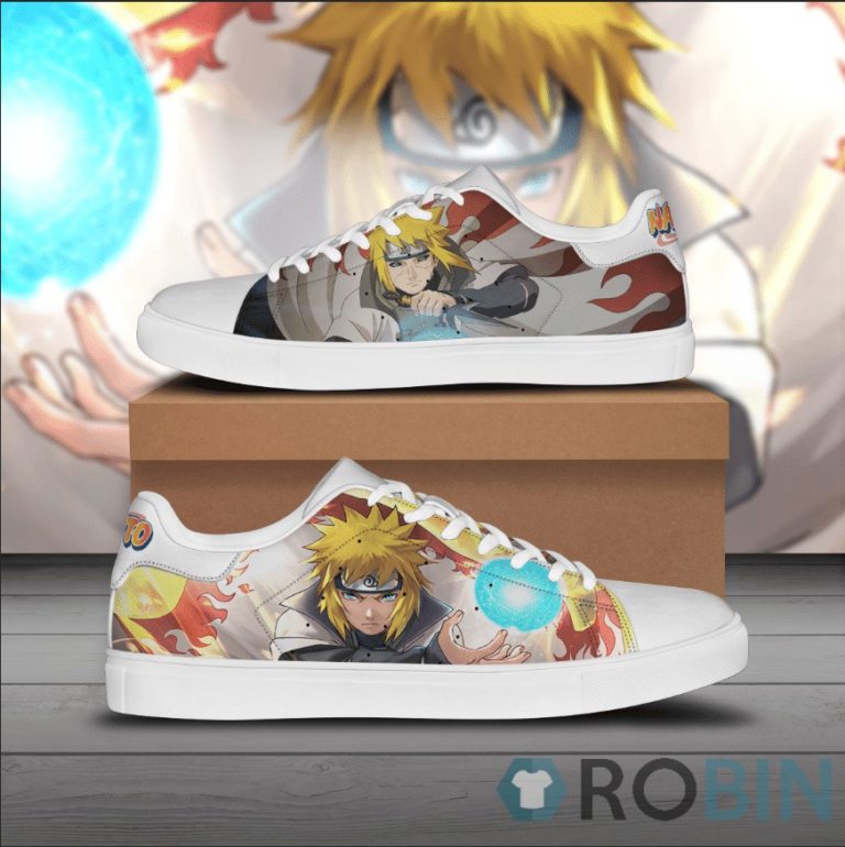 Minato Skate Sneakers Naruto Series Custom Anime Sneakers