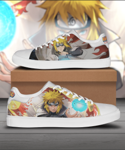 Minato Skate Sneakers Naruto Series Custom Anime Sneakers