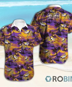 Minnesota Vikings Hawaiian Shirt Short Sleeves