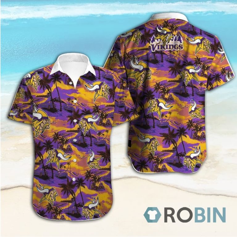 Minnesota Vikings Hawaiian Shirt Short Sleeves