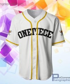 Monkey D Luffy Baseball Jersey Shirt One Piece Anime AOP Clothes