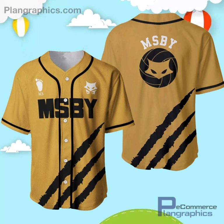 MSBY Baseball Jersey Shirt Haikyuu Anime Costume Merch Clothes