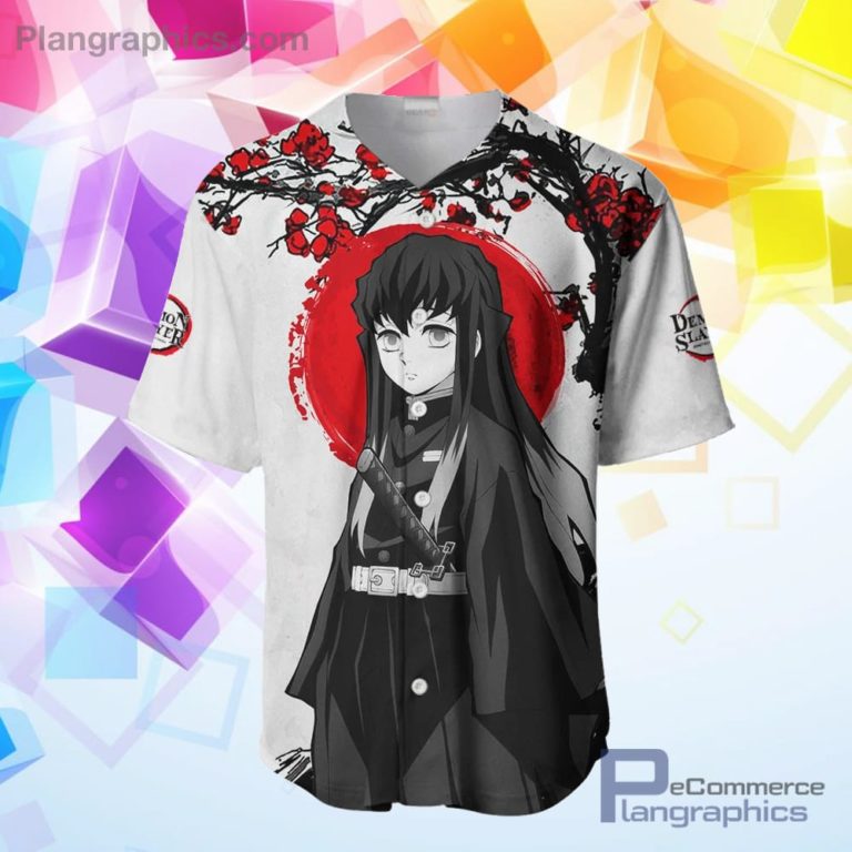 Muichiro Tokito Baseball Jersey Shirt Kimetsu Anime AOP Clothes Japan ...