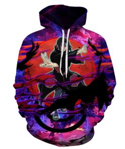 Naruto 3D Printed Akatsuki Hoodie Shirt