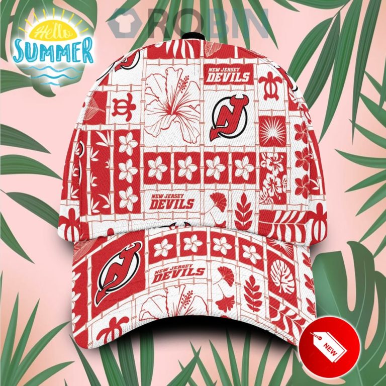 New Jersey Devils Hawaiian Classic Baseball Cap Hat