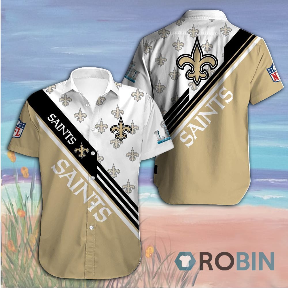 New Orleans Saints Aloha Hawaiian Shirt - RobinPlaceFabrics