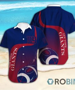 New York Giants Hawaiian Shirt Short Sleeves