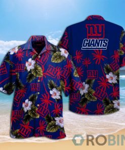 New York Giants Nfl Hawaiian Shirt & Short