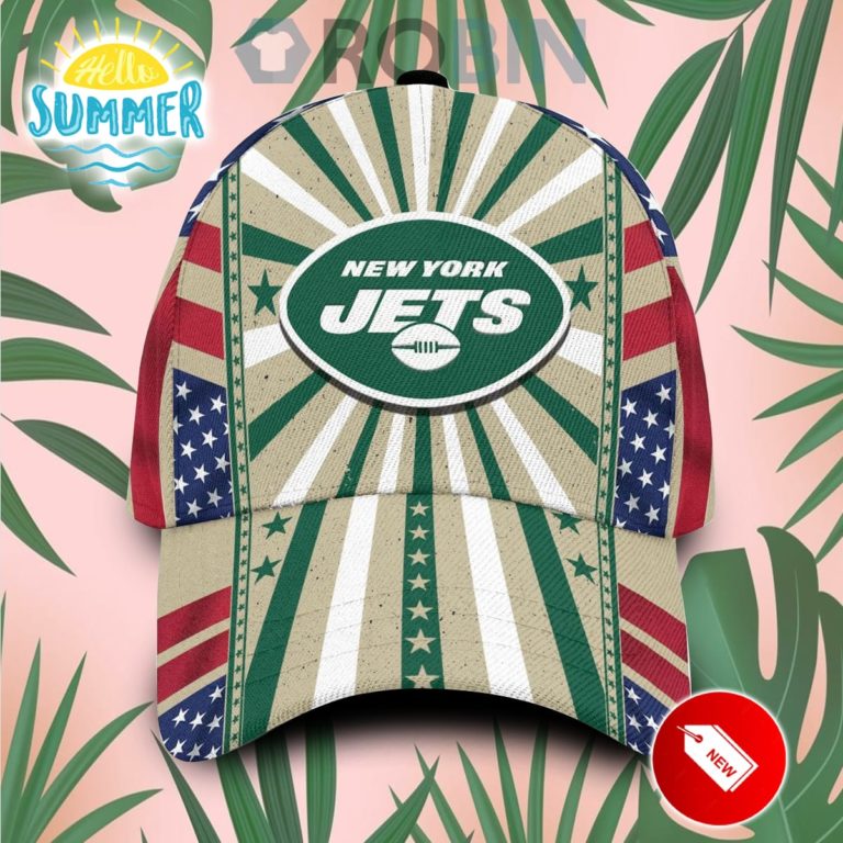 New York Jets Retro Vintage Design Classic Baseball Cap Hat