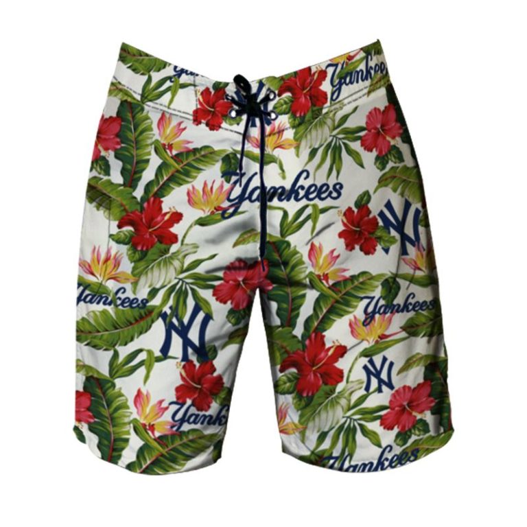 New York Yankees Hawaii Shirt and Shorts Flip Flops