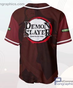 Nezuko Baseball Jersey Shirt Kimetsu Anime AOP Clothes