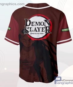 Nezuko Demon Form Baseball Jersey Shirt Kimetsu Anime AOP Clothes