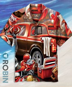 Nfl Cleveland Brown Retro Casual Hawaiian Shirt