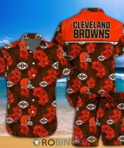 Nfl Cleveland Browns Hawaiian Shirt And Short
