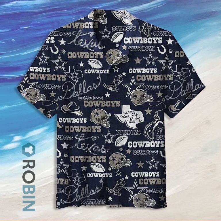 Nfl Dallas Cowboys Casual Button Down Hawaiian Shirts