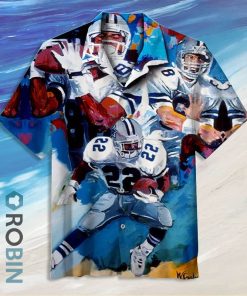 Nfl Dallas Cowboys Short Sleeve Button Down Hawaiian Shirt