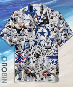 Nfl Dallas Cowboys Team Regular Fit Casual Hawaiian Shirt