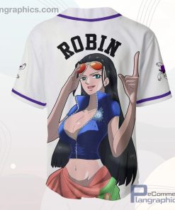 Nico Robin Baseball Jersey Shirt One Piece Anime AOP Clothes