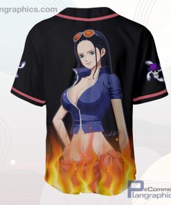 Nico Robin Baseball Jersey Shirt OP Anime AOP Clothes