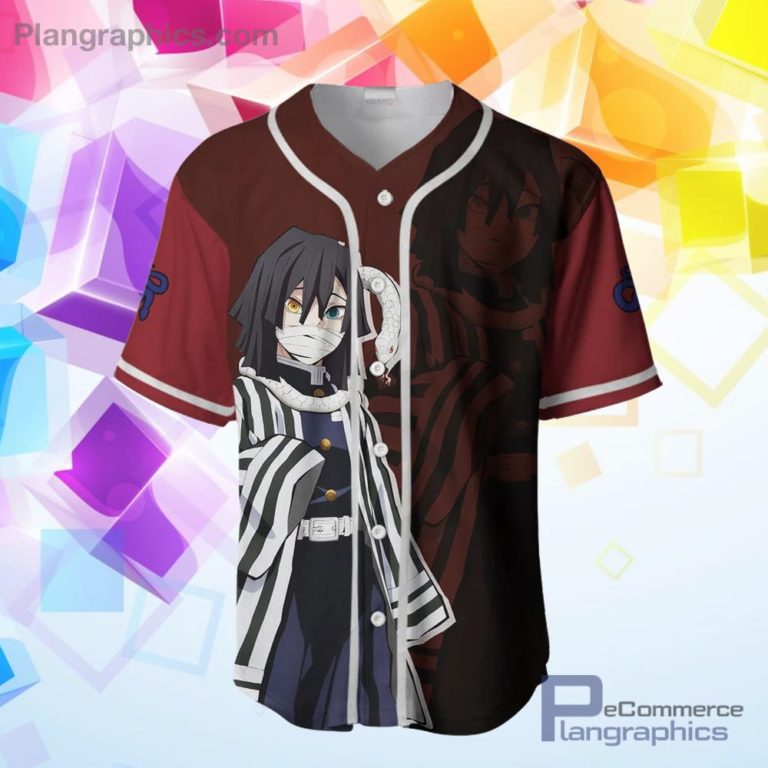 Obanai Iguro Baseball Jersey Shirt Kimetsu Anime Merch Clothes
