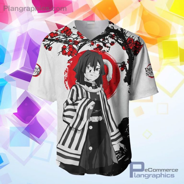 Obanai Iguro Baseball Jersey Shirt Kimetsu Anime Merch Clothes Japan Style