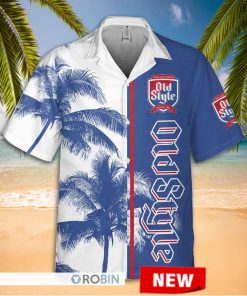 old style beer aloha shirt