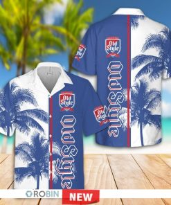 old style beer aloha shirt