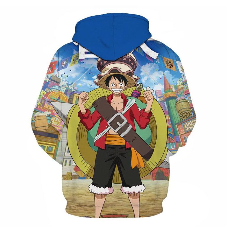 One Piece Anime Luffy Hoodie Shirt – Casual Hoodeds