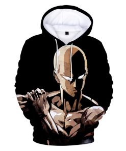 One Punch Man Hoodie Shirts – Saitama Hooded