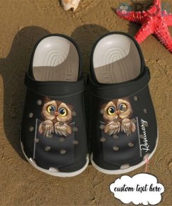 Owl Personalized Pocket Crocs Crocband Clog