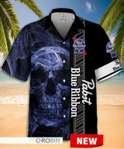 pabst blue ribbon hawaiian shirt