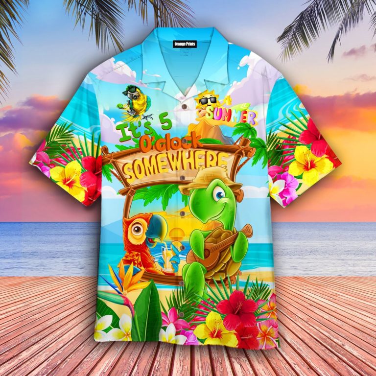 Parrot It’s 5 O’clock Somewhere Aloha Shirts