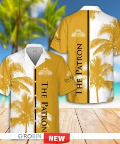 Patron Tequila Palm Tree Hawaiian Shirt