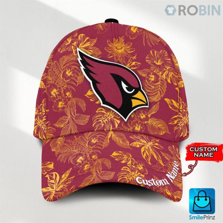 Personalized Arizona Cardinals Tropical Hawaiian Classic Baseball Cap Hat
