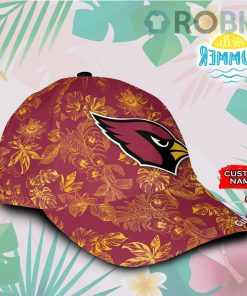 Personalized Arizona Cardinals Tropical Hawaiian Classic Baseball Cap Hat