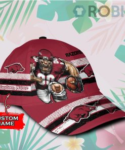 Personalized Arkansas Razorbacks Mascot Vintage Design Classic Baseball Cap Hat