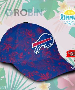 Personalized Buffalo Bills Tropical Hawaiian Classic Baseball Cap Hat