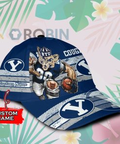 Personalized BYU Cougars Mascot Vintage Design Classic Baseball Cap Hat