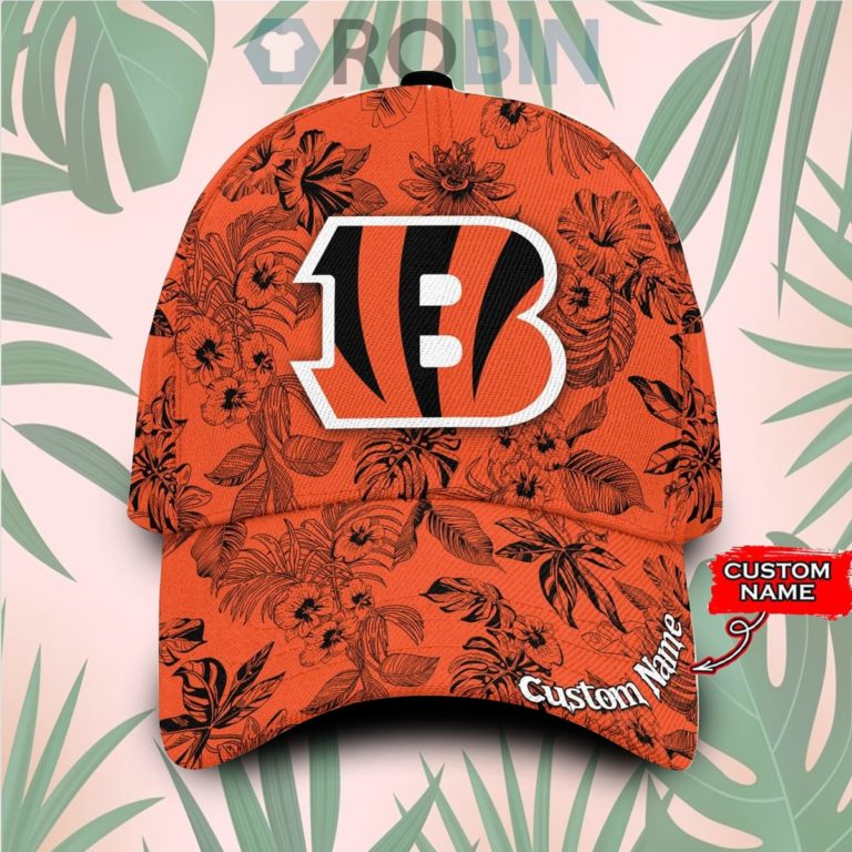 Personalized Cincinnati Bengals Tropical Hawaiian Classic Baseball Cap Hat