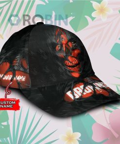 Personalized Cleveland Browns Skull Torn Fabric Classic Baseball Cap Hat Personalized Cleveland Browns Skull Torn Fabric Classic Baseball Cap Hat