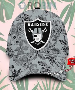 Personalized  Las Vegas Raiders Tropical Hawaiian Classic Baseball Cap Hat